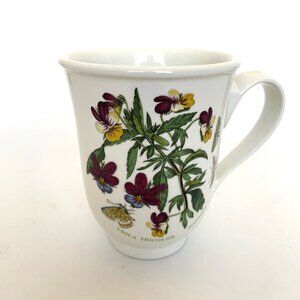 Portmeirion Coffee Tea Cup Mug The Botanic Garden Viola Tricolor Butterfly 1818